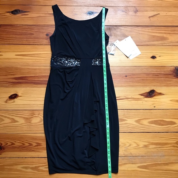 Maggy London Black Beaded Cocktail Dress, NWT, 4 - Picture 6 of 13
